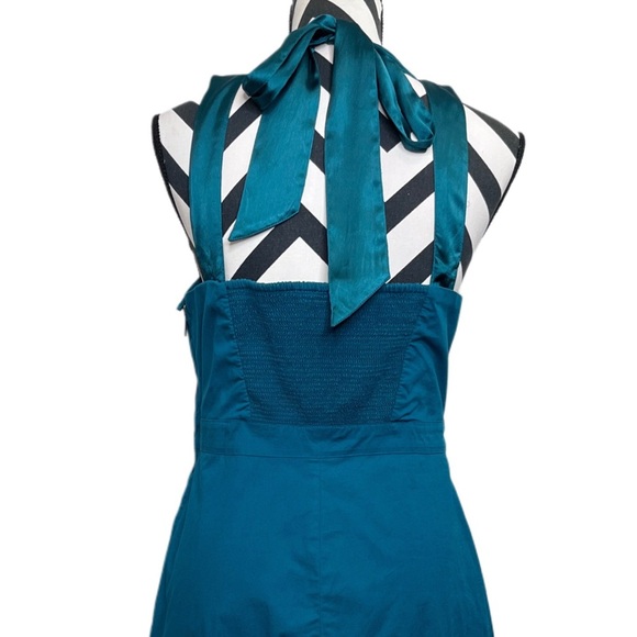 Free People Y2K Boho Sz 00 Leaf Motif Ocean Embriodered Boho Mini Dress - Picture 4 of 12